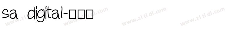 sa digital字体转换